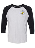 Next Level Three-Quarter Raglan Tee - Left Chest Logo