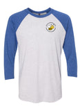 Next Level Three-Quarter Raglan Tee - Left Chest Logo