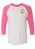 Next Level Three-Quarter Raglan Tee - Left Chest Logo