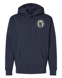 Independent Trading Co. Heavyweight Hoodie - Navy - Left Chest Logo