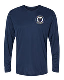 Moisture Wicking Long Sleeve T-Shirt - Grey - Left Chest Logo